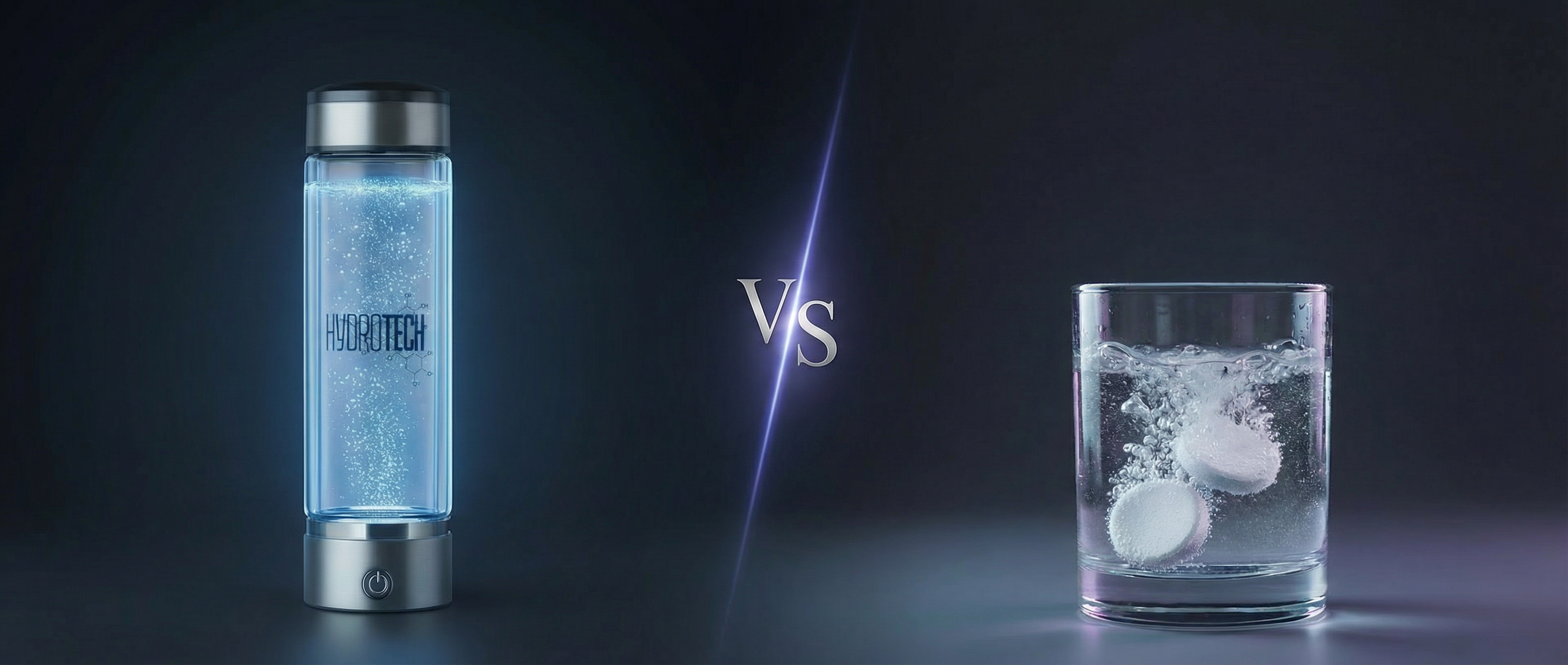 Hydrogen Water Tablets vs Bottles comparison hero image